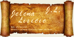 Jelena Lisičić vizit kartica